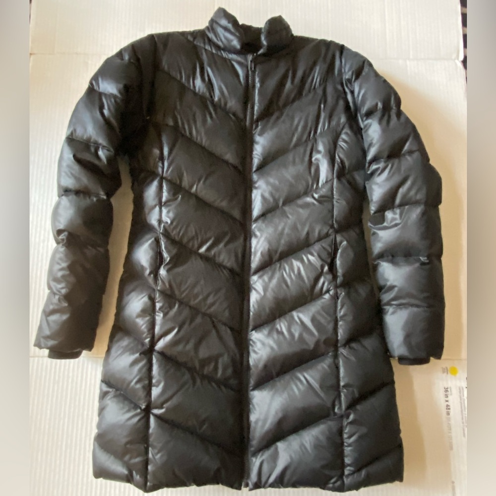 Cimarron Folk Art Black Down Puffer Coat Size S